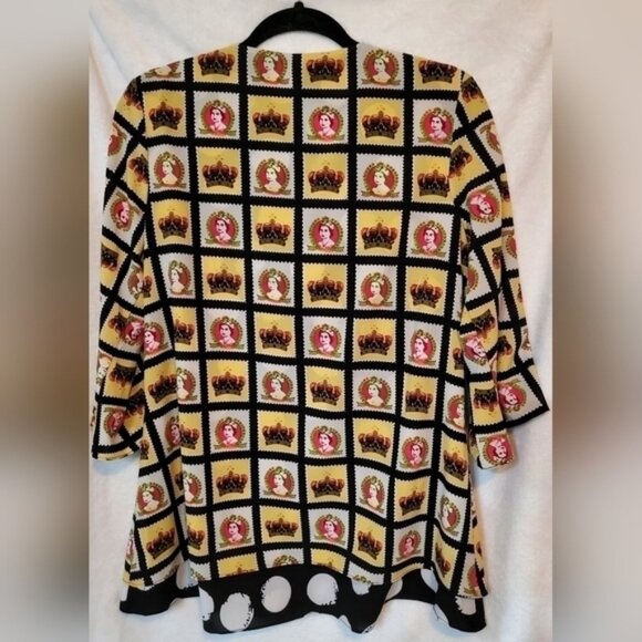 ADORE Top S Queen Crown Polka Dot Quirky Whimsical - Picture 3 of 5